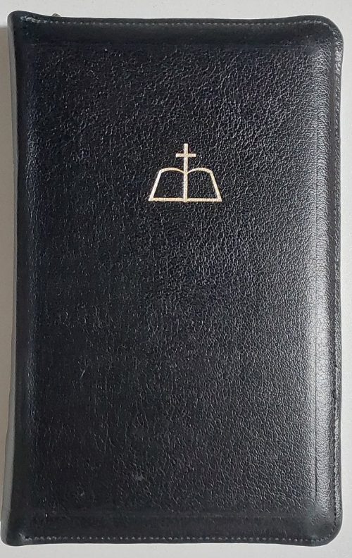 Bijbel NBG + Gereformeerd Kerkboek 1984/1985 zwart saffiaanleer rits duimgrepen goudsnede