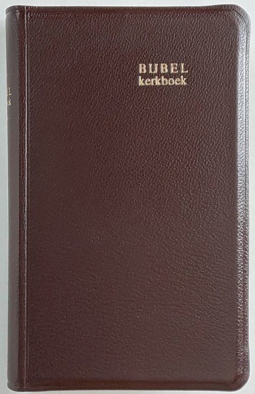 BIJBEL NBG + Gereformeerd Kerkboek 1984 bruin leer goudsnee Major 115602