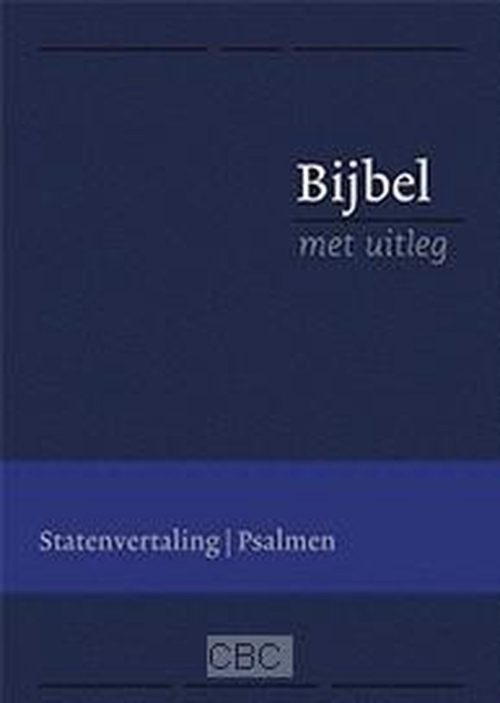 Bijbel met uitleg - blauw - flexibele kaft - goudsnee