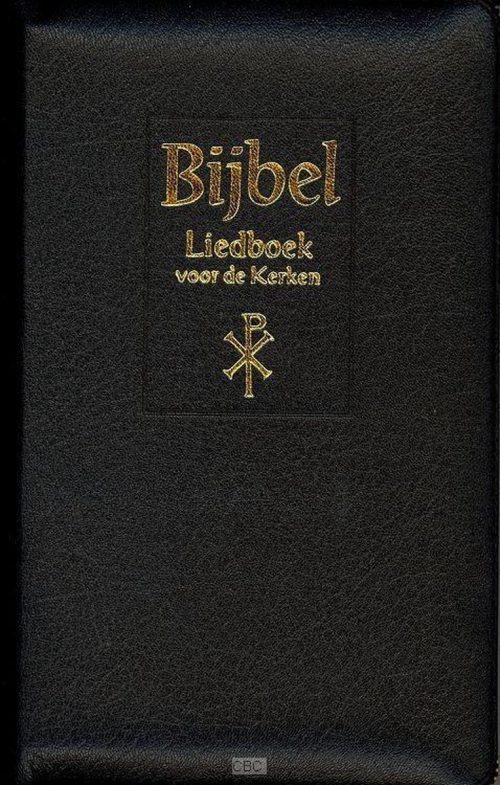 Bijbel (NBG vertaling 1951) + Liedboek voor de kerken zwart leer goudsnee rits index major