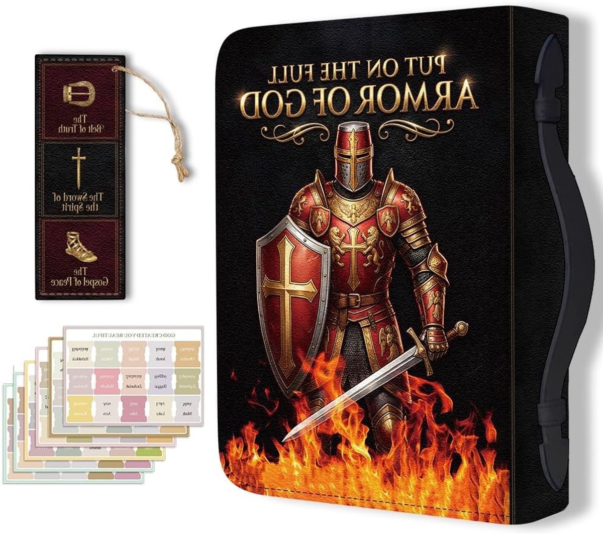 Bijbelhoes voor Mannen en Vrouwen, Luxe PU Leren Hoes met Handvat en Rits, Ideaal voor Bescherming en Draagbaarheid van Bijbels en Boeken