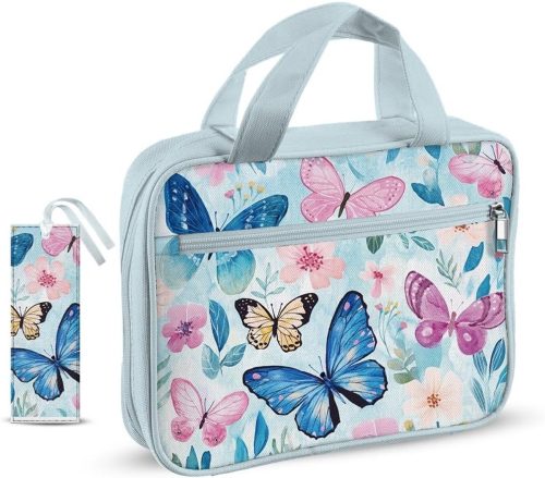 Grote Bijbelhoes met Handvatten 27x20cm - Beschermende Tas voor Bijbels met Vakken en Boekenleggers, Ideaal voor Vrouwen en Mannen, Perfecte Accessoires voor Bijbelnotities