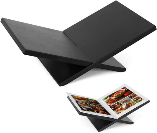 Houten Boekenstandaard met Kruisframe voor Lezen, Koken en Kunstboeken - Ideaal voor Bijbels, Kookboeken en Tijdschriften