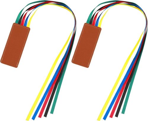Kleurrijke Faux Leather Boekmerken - Creatieve Multi-Pagina Leessorters voor Boekenliefhebbers, Studenten en Leraren - Vintage Accessoires voor Bijbels en Meer